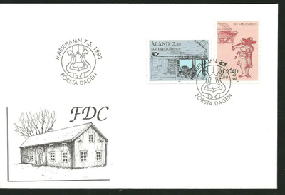 ÅLAND EPK FDC 3/1993: Pohjola, Jan Karlsgården sarja