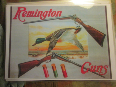 Laminoitu Remington haulikot. A4