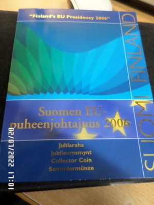 5  Euroa  Suomen EU-puheenjohtajuus 2006  juhlaraha