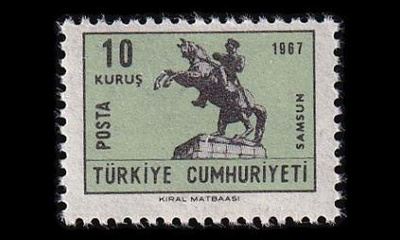 Turkki 2077 ** Merkki onnittelupostikortteihin (1967)