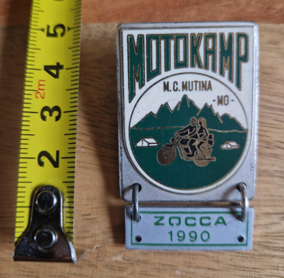 Motokamp Zocca 1990 italia moottoripyörä Pinssi