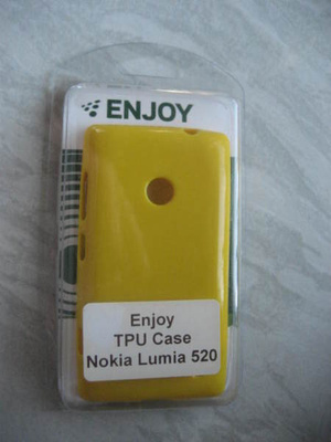 Enjoy TPU Case Suojakuori Nokia Lumia 520 Keltainen