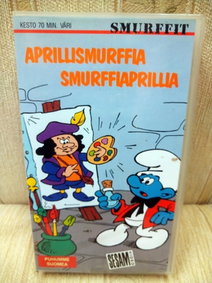 Smurffit VHS-kasetti Aprillismurffia