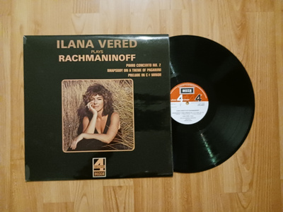 Ilana Vered Plays Rachmaninoff lp orig 1976 kuin uusi