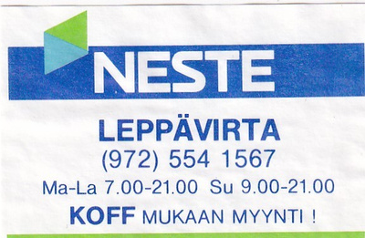 Leppävirta, NESTE  3/15
