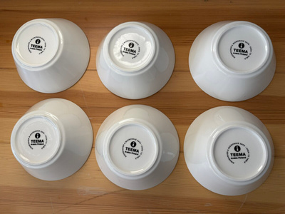 Arabia Iittala Teema jälkiruokakulho valkoinen