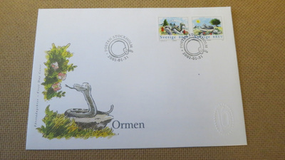FDC Ruotsi 2001: Kiinalainen Uusi Vuosi - käärme