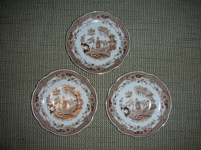 Arabia Singapore lautaset 3 kpl