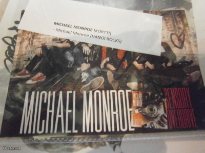 MICHAEL MONROE PROMOKORTTI NIMMARILLA