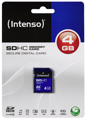 Intenso SDHC CL4 memory card 4 GB