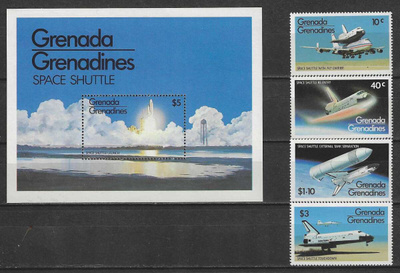 (S0356) GRENADA GRENADINES, 1981 (Space Shuttle). MNH**