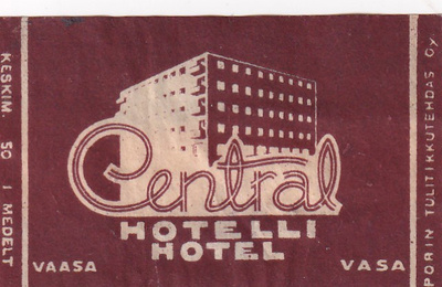 Vaasa - Vasa. Hotelli Central     sk2/8