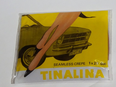 Tinalina nylonsukat koko 10 - 10,5 Suomen Trikoo vintage