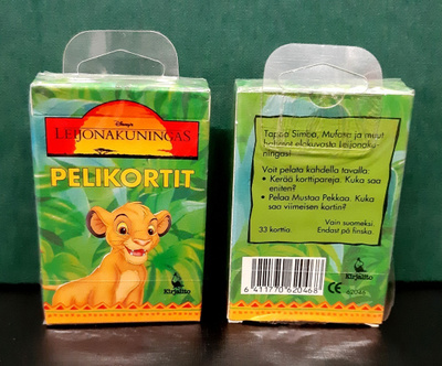 Disney Leijonakuningas pelikortit avaamaton