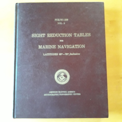 Sight reduction tables for marine navigation vol 5