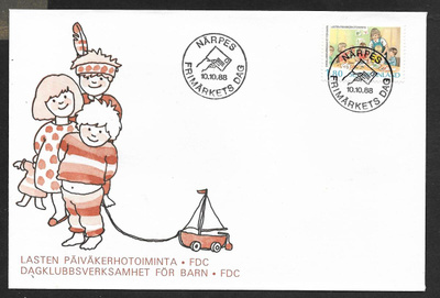Närpes - Frimärkets dag 10.10.1988