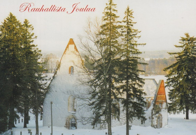 Pälkäne: Rauniokirkko talvella