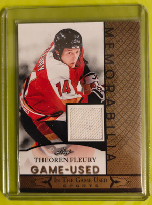 Theo Fleury 2024 Leaf In The Game Used
