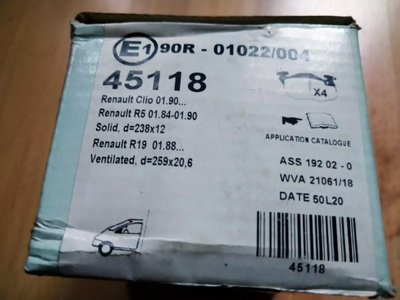Citroen Renault Peugeot Jarrupalat JUFI 45118