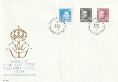 RUOTSI - 1985 Fa 1336-38 FDC KUORI