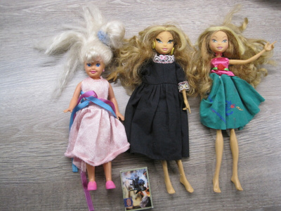 NUKET 3 kpl, MATTEL ja RAINBOW
