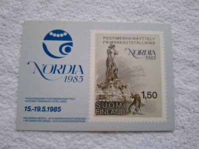 Nordia 1985 postimerkkinäyttely Postikortti*