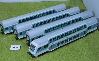 #A93 Märklin 43580 + sisävalot + laatikko, pikajunan vaunut