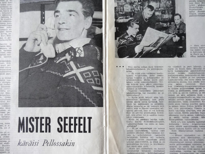Lehtijuttu Eero Mäntyrannasta 1964