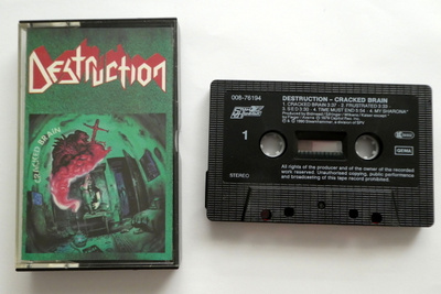 DESTRUCTION Cracked Brain 1990 C-KASETTI