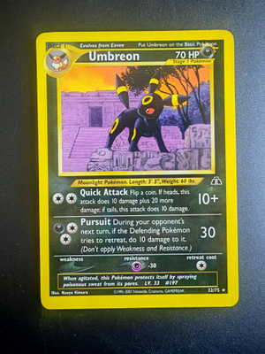 Pokemon kortti Umbreon Neo Discovery rare