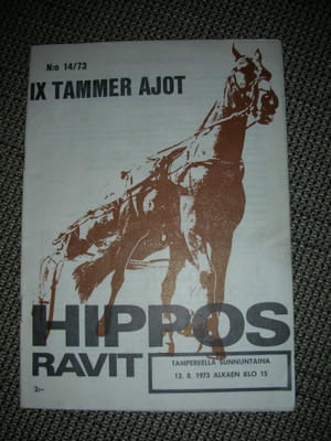 IX Tammer ajot 1973 esite Tampere