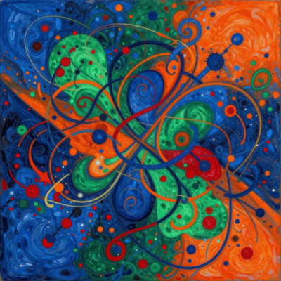 Uusi abstrakti alumiinitaulu 20 cm x 20 cm