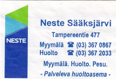 Sääksjärvi , Neste   7/14