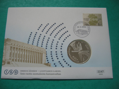 Suomi 10e hopea juhlaraha Eduskuntauudistus - 2006 PROOF