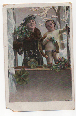 Äiti ja tytär Annanpäivänä 1922