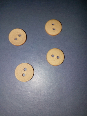 Beige nappi 13 mm
