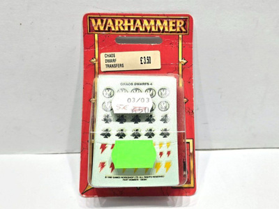 WHFB - Chaos Dwarfs Transfers Blister Pack UUSI