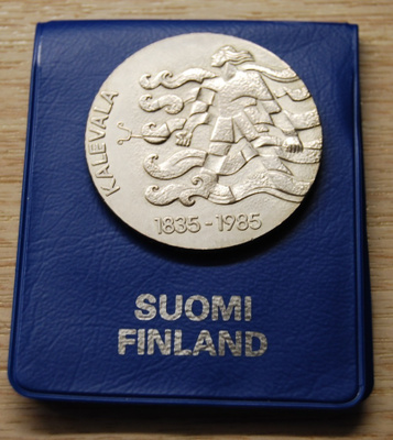 Suomi 1985 50 Markkaa Kalevala 150v Hopea