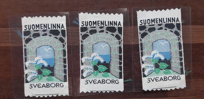 Suomenlinna vintage kangasmerkki