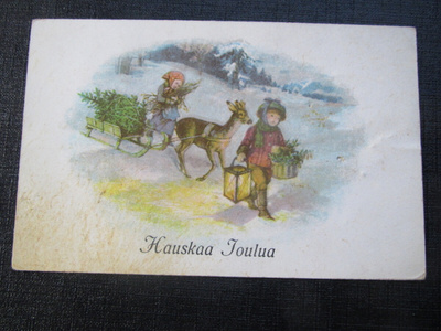 Hauskaa Joulua. Postikortti