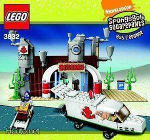 Lego Ohjekirja 3832 The Emergency Room ( Spongebob )