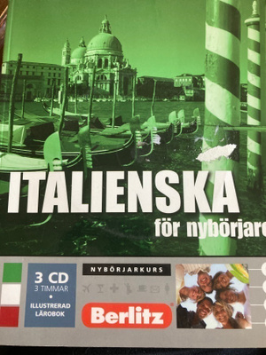 ITALIENSKA FÖR NYBÖRJARE - KIRJA+3CD