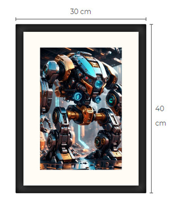 Uusi uniikki Sci-Fi Science Fiction print 30 cm x 40 cm