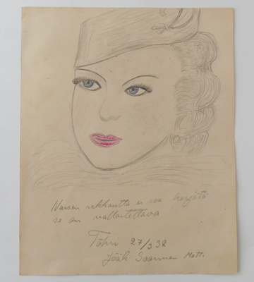 Jääkäripataljoona 2. Jääkäri M. Saarisen piirustus 27.3.1938