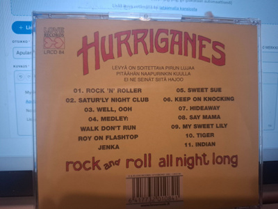Hurriganes – Rock And Roll All Night Long cd