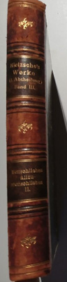 Nietzsche: Menschliches, Allzumenschliches (1900)