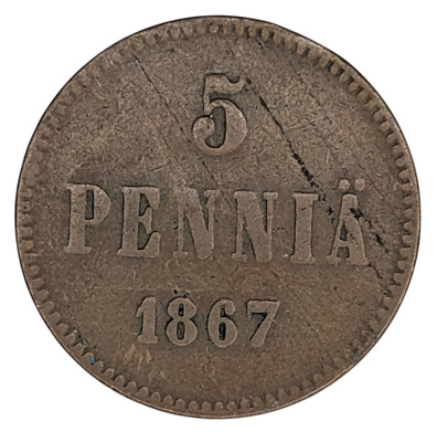 5 Penniä 1867