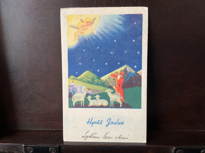 Postikortti Hyvää joulua! 1941