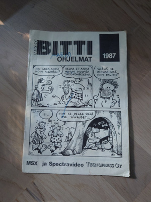 MikroBitti ohjelmat 1987 vihkonen