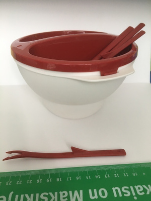 Tupperware micro Deli Dip punainen valkoinen